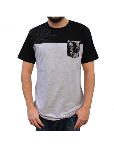 Camiseta hombre NO PAIN NO GAIN  "CALLIGRAPHY" en algodón, color gris