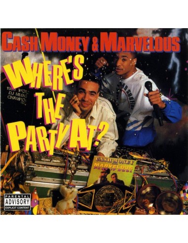 VINILO LP CASH MONEY & MARVELOUS "WHERE'S THE PARTY AT"