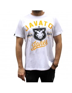 Camiseta JAVATO JONES "LIVING IS BEAUTIFUL" BLANCA