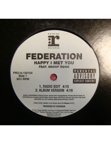 FEDERATION feat. SNOOP DOGG "HAPPY I MET YOU" MX