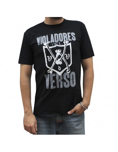 Camiseta VIOLADORES DEL VERSO BONES unisex, de algodón en color negro